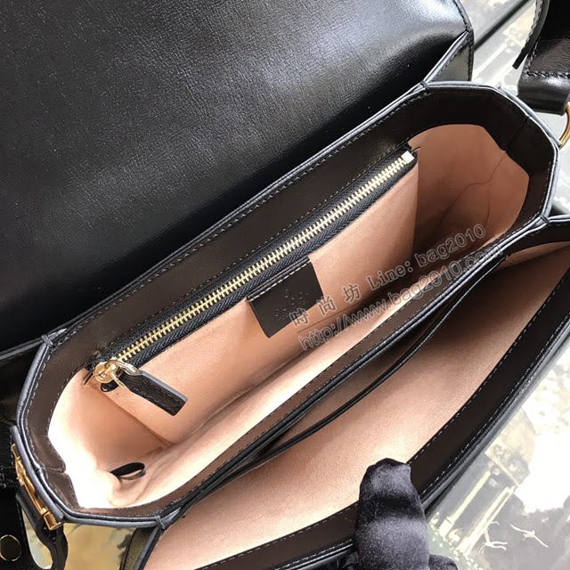 Gucci包 古馳新款手袋 大號 1955馬銜扣托特包 Gucci手提女包 623695 棕皮啡布  gdj1156